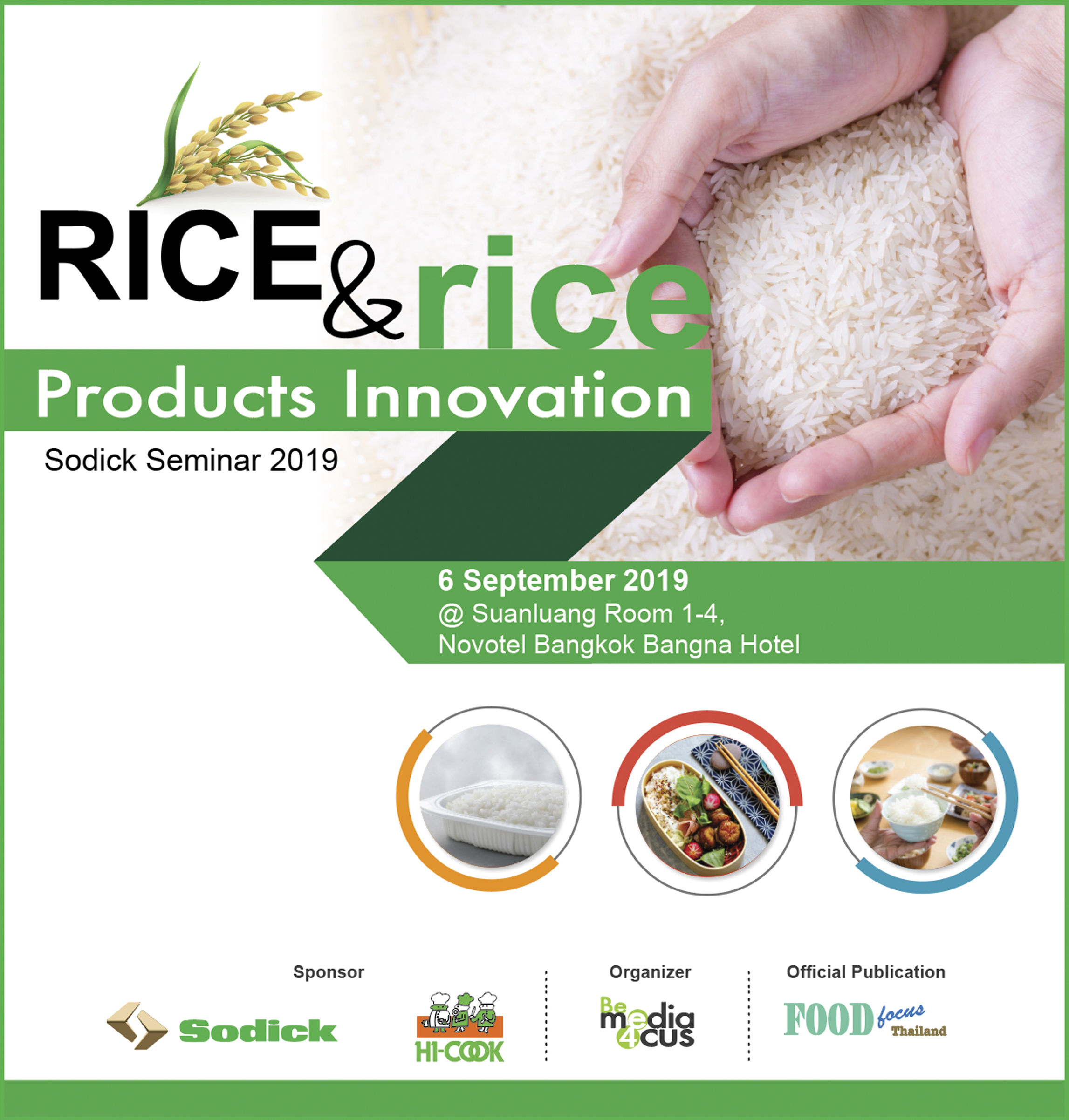 Rice & Rice Product Innovation : Sodick Seminar