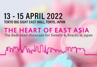 ISM the largest sweets and snack trade fair first launches in Asia located in Tokyo, Japan on 13-15 April 2022.