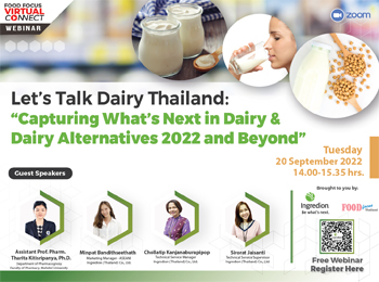 Let’s Talk Dairy Thailand: Capturing What’s Next in Dairy & Dairy Alternatives 2022 and Beyond