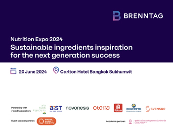 Brenntag Nutrition Expo 2024: Sustainable ingredient inspiration for the next generation success